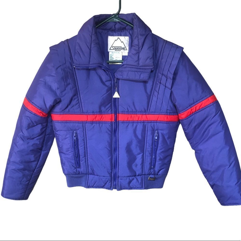 Vintage 80s 90s Women’s Snuggler Colorblock Puffer Ski Jacket Size Medium